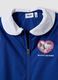 Blue girls&rsquo; school apron with Hello Kitty embroidery_2