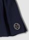 Blue stretch viscose skirt with elasticated waist for girls_2
