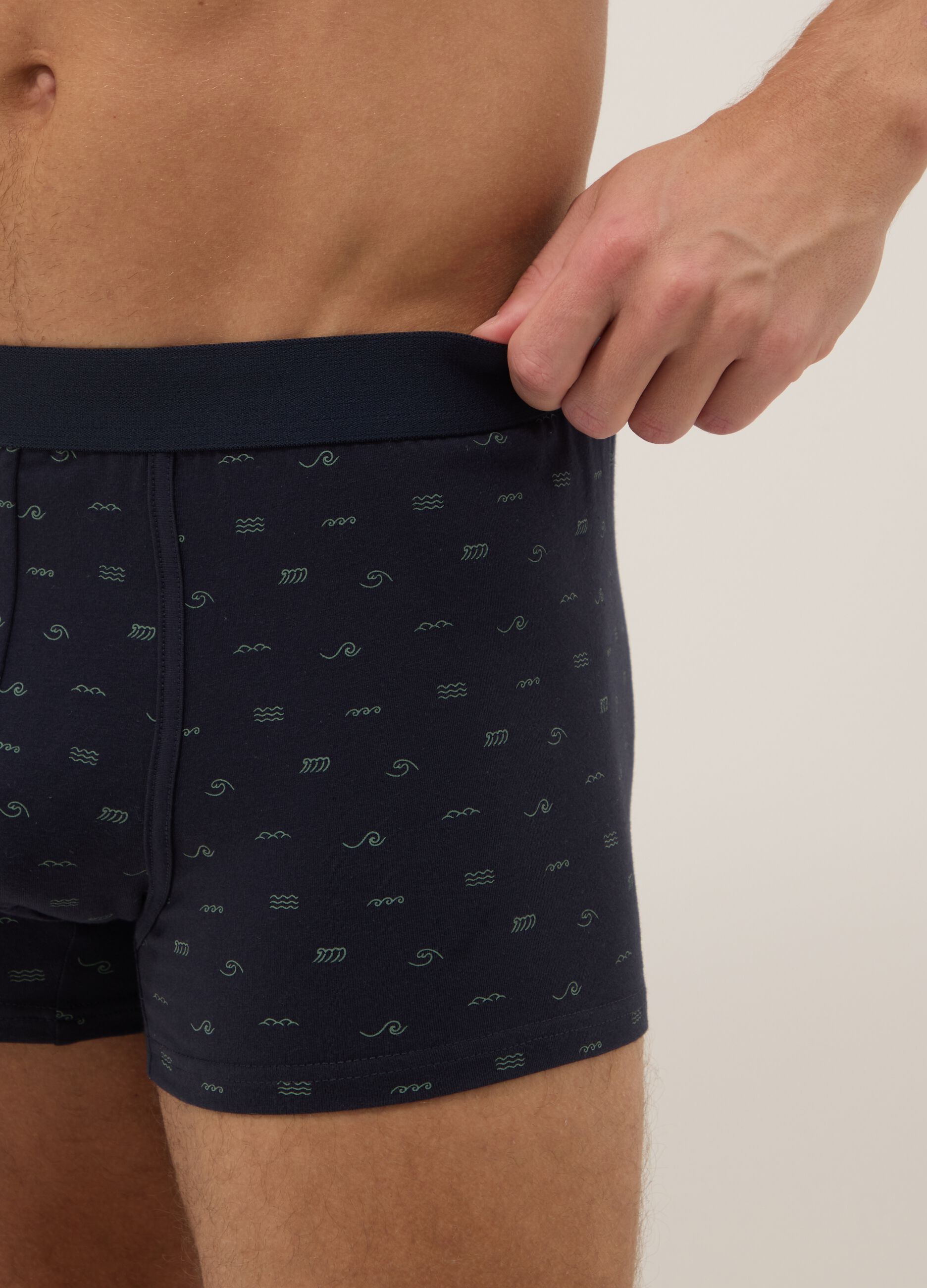 3er-Pack Boxer aus elastischer Baumwolle, mehrfarbig, Regular Fit