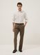 Brown regular-fit stretch cotton chino trousers_0