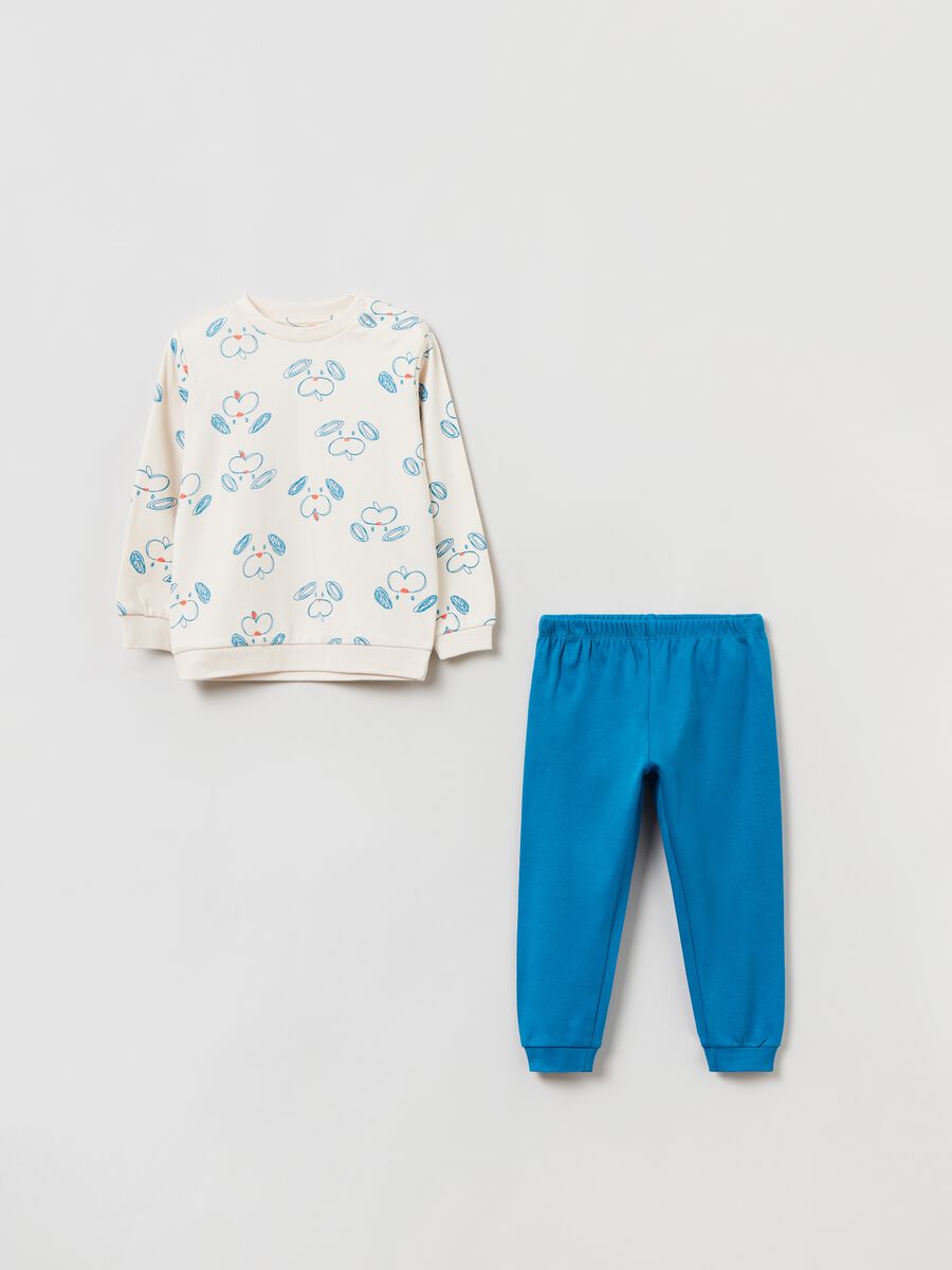 Cotton pyjamas with dog print_0