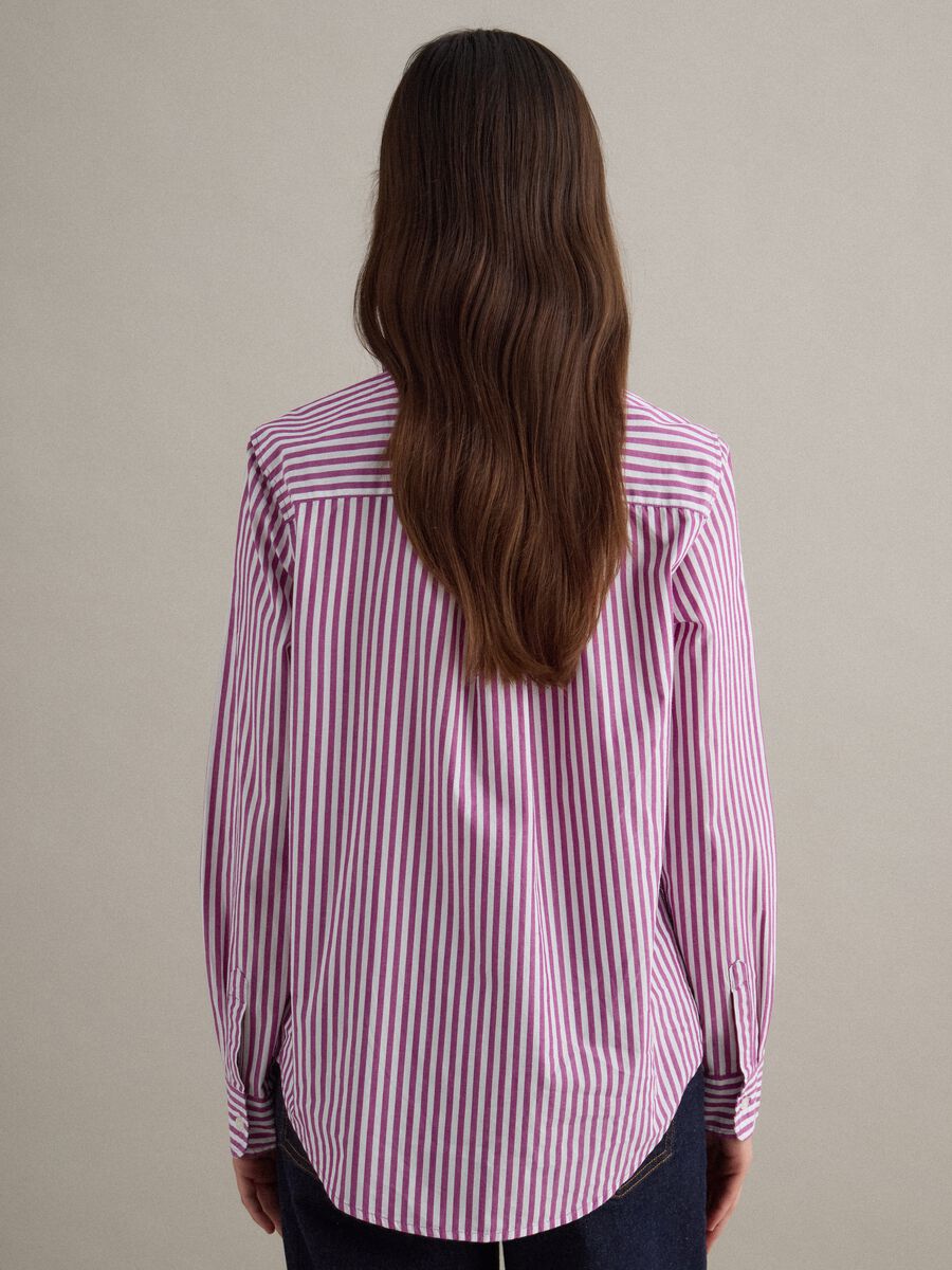 Pure cotton multicolour striped regular fit shirt_3