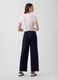 Cotton-blend palazzo trousers_2