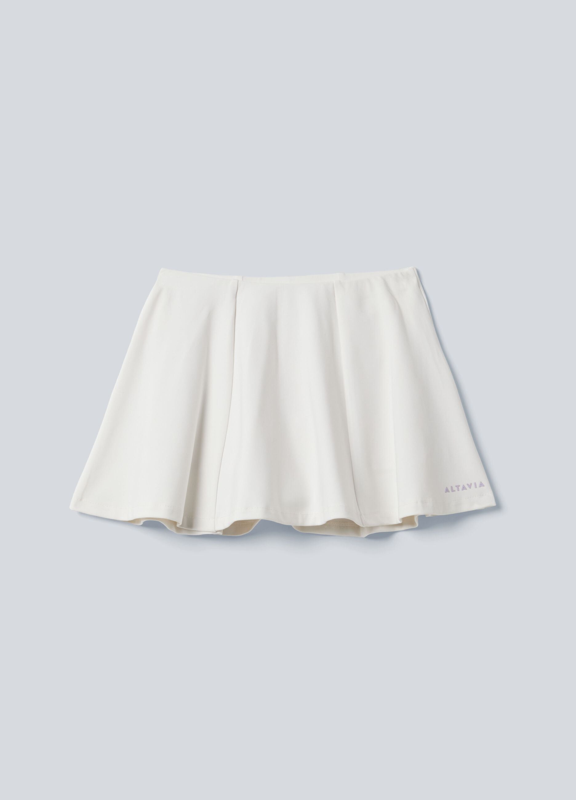 ALTAVIA COURT white performance skirt in stretch technical fabric