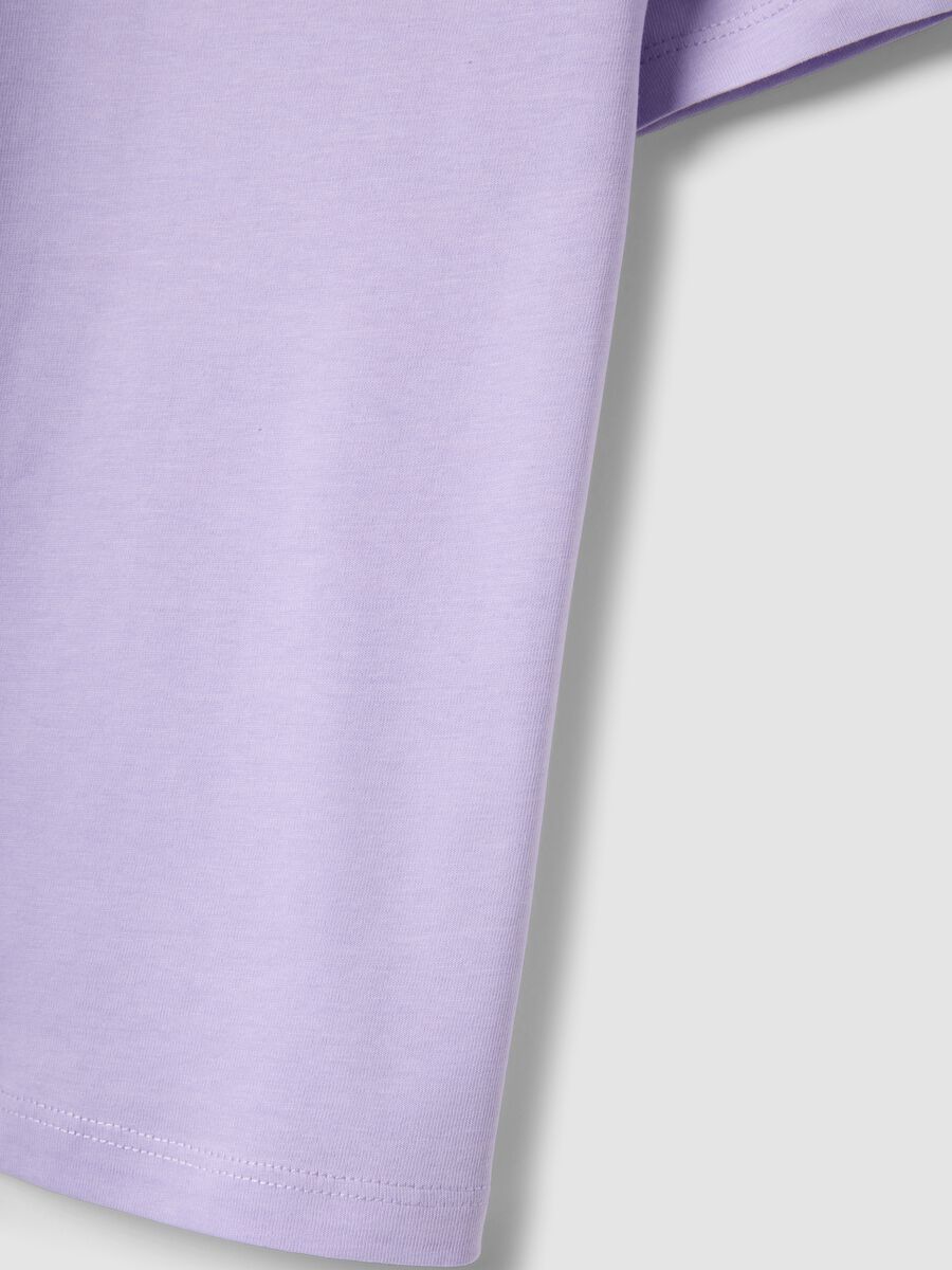 Girls&rsquo; purple pure cotton regular-fit T-shirt_3