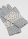 Grey gloves with white geometric pattern_2