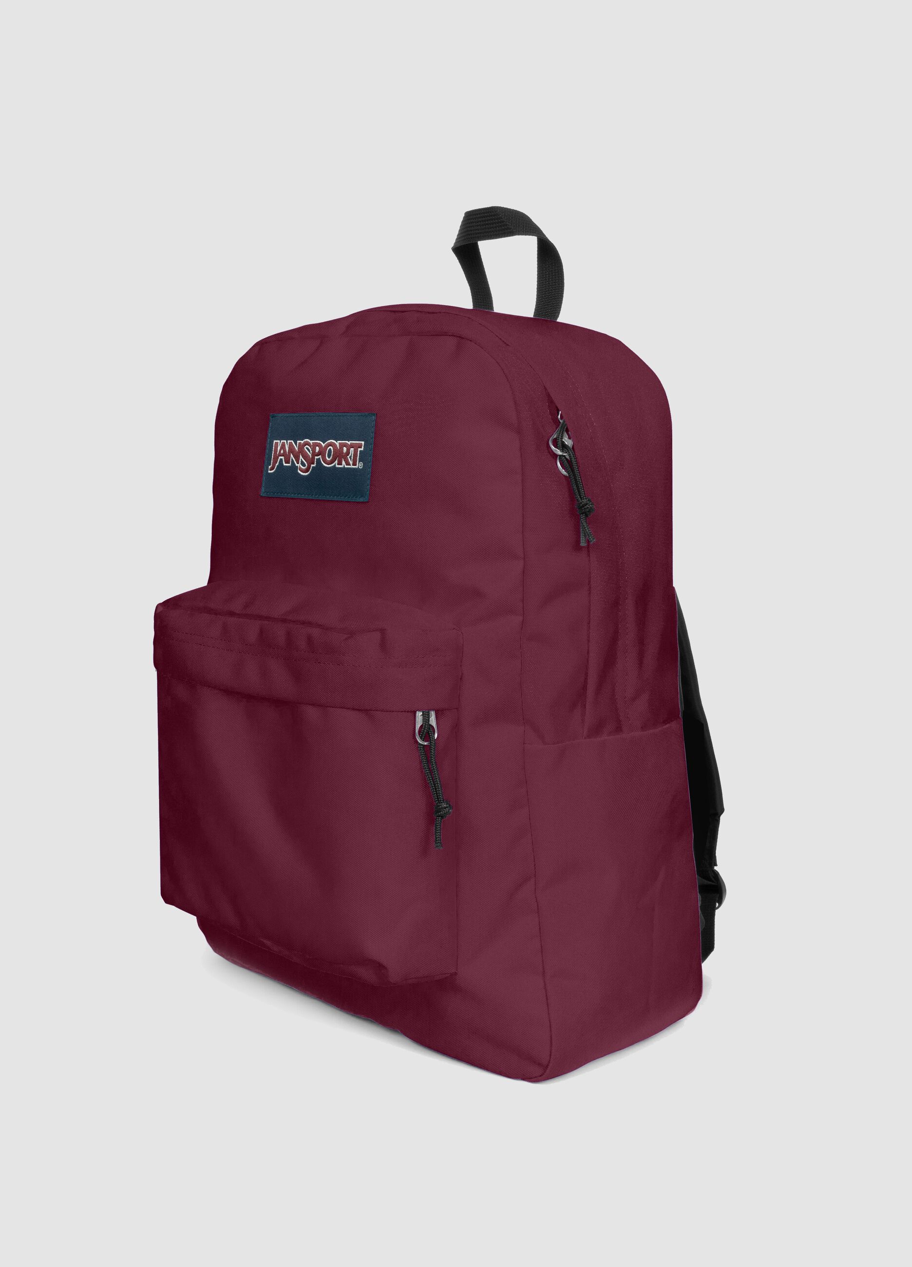 Zaino rosso con tasca frontale