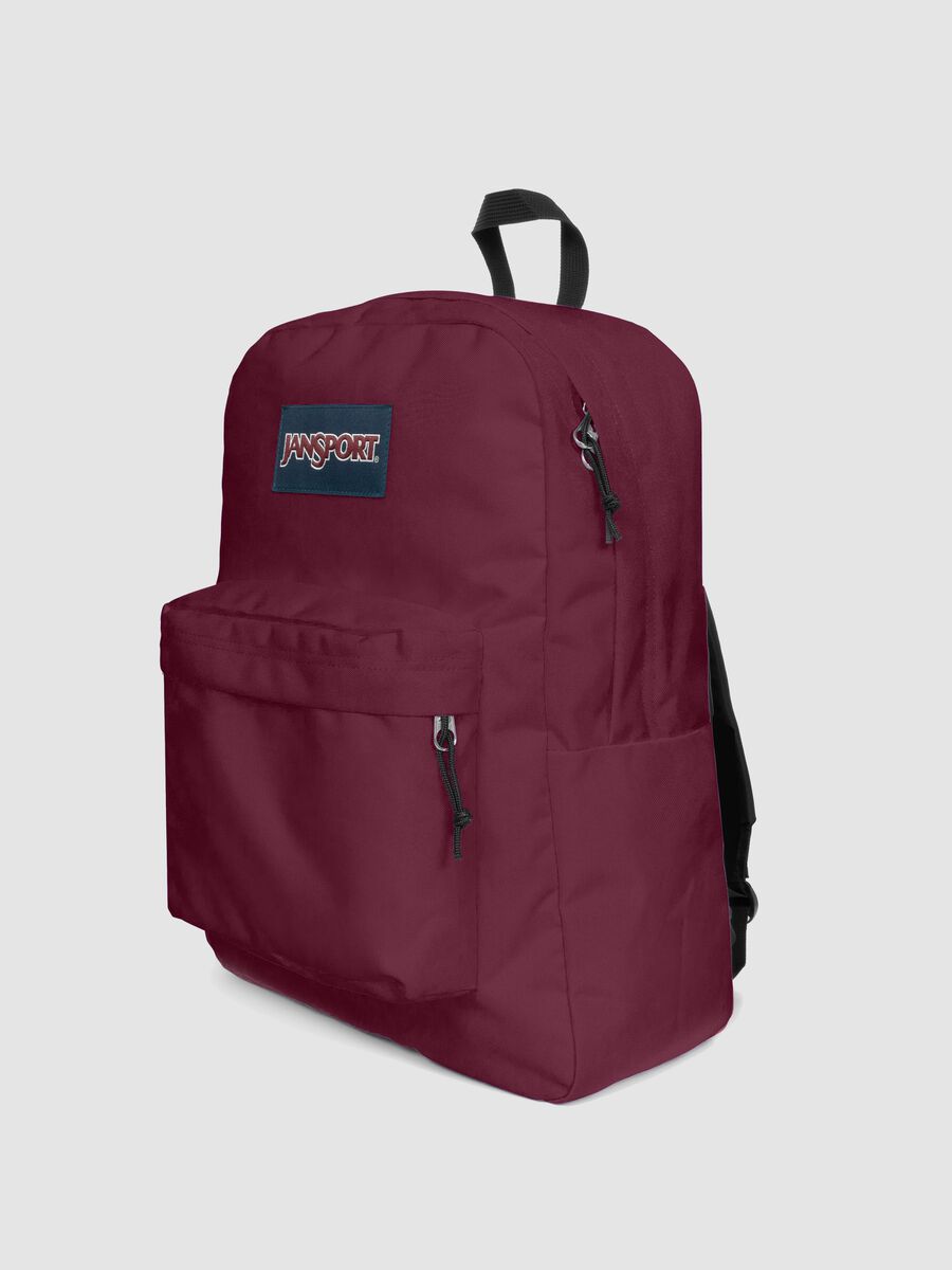 Zaino rosso con tasca frontale_2