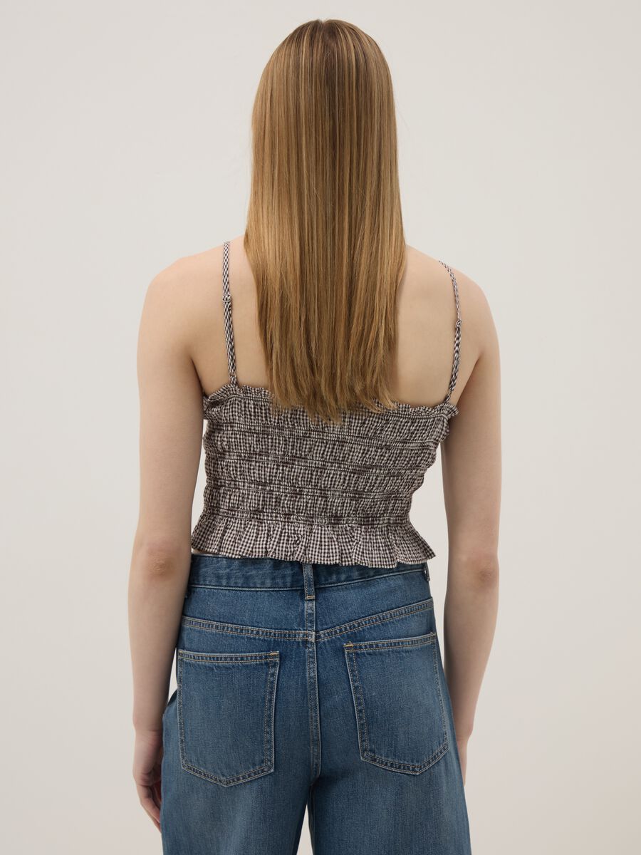 Multicoloured striped pure cotton slim fit tank top_3