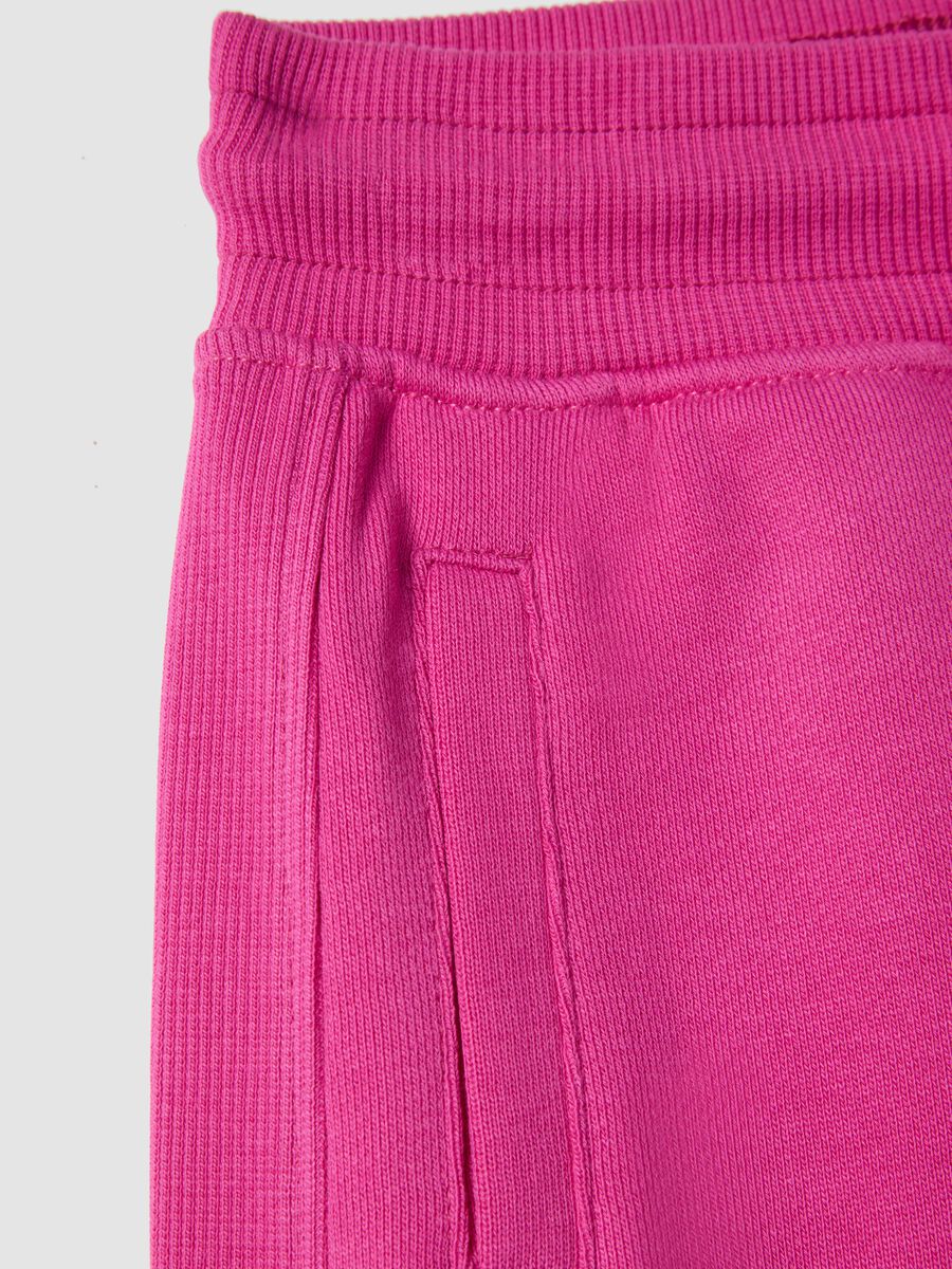 Girls&rsquo; pink 100% cotton shorts, regular fit_3