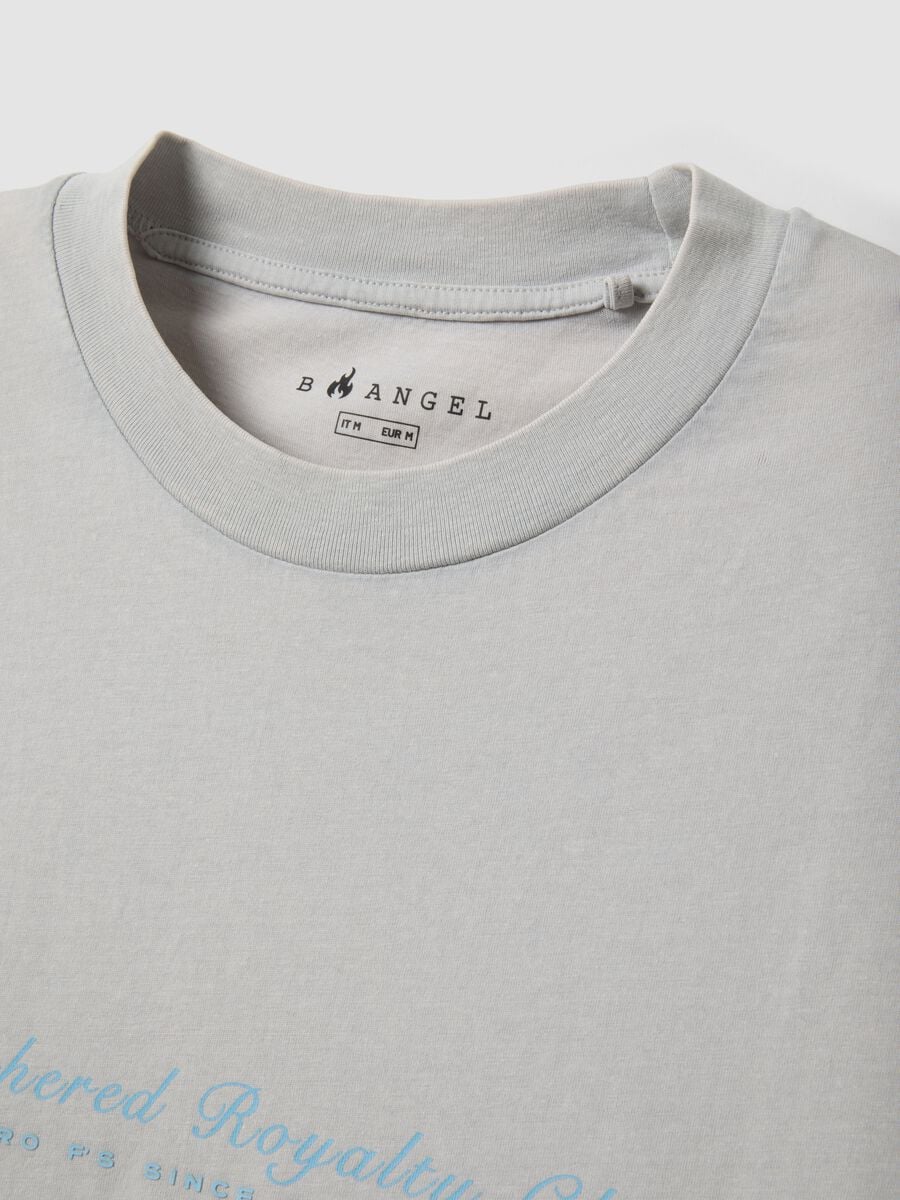 Grey short-sleeve pure cotton T-shirt_6