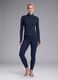 Blue fitted full-zip in stretch fabric ALTAVIA STUDIO_3