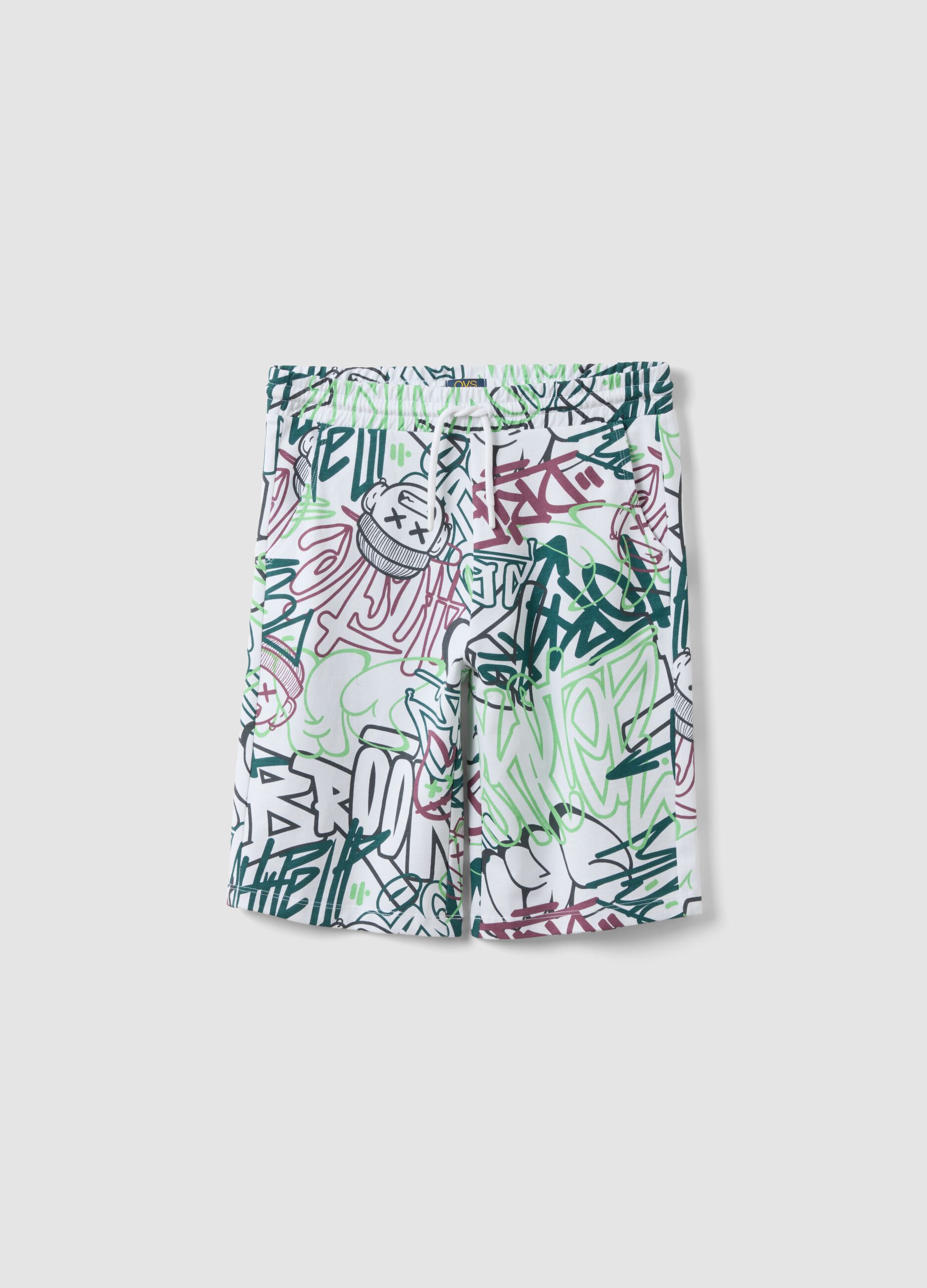 Multicolour pure cotton shorts for boys, regular fit