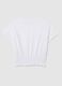 Girls&rsquo; white regular-fit T-shirt in 100% cotton_4