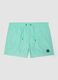 Light blue swim shorts with drawstring waist_0