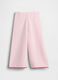 Pure cotton wide-leg trousers with eyelet detailing_1