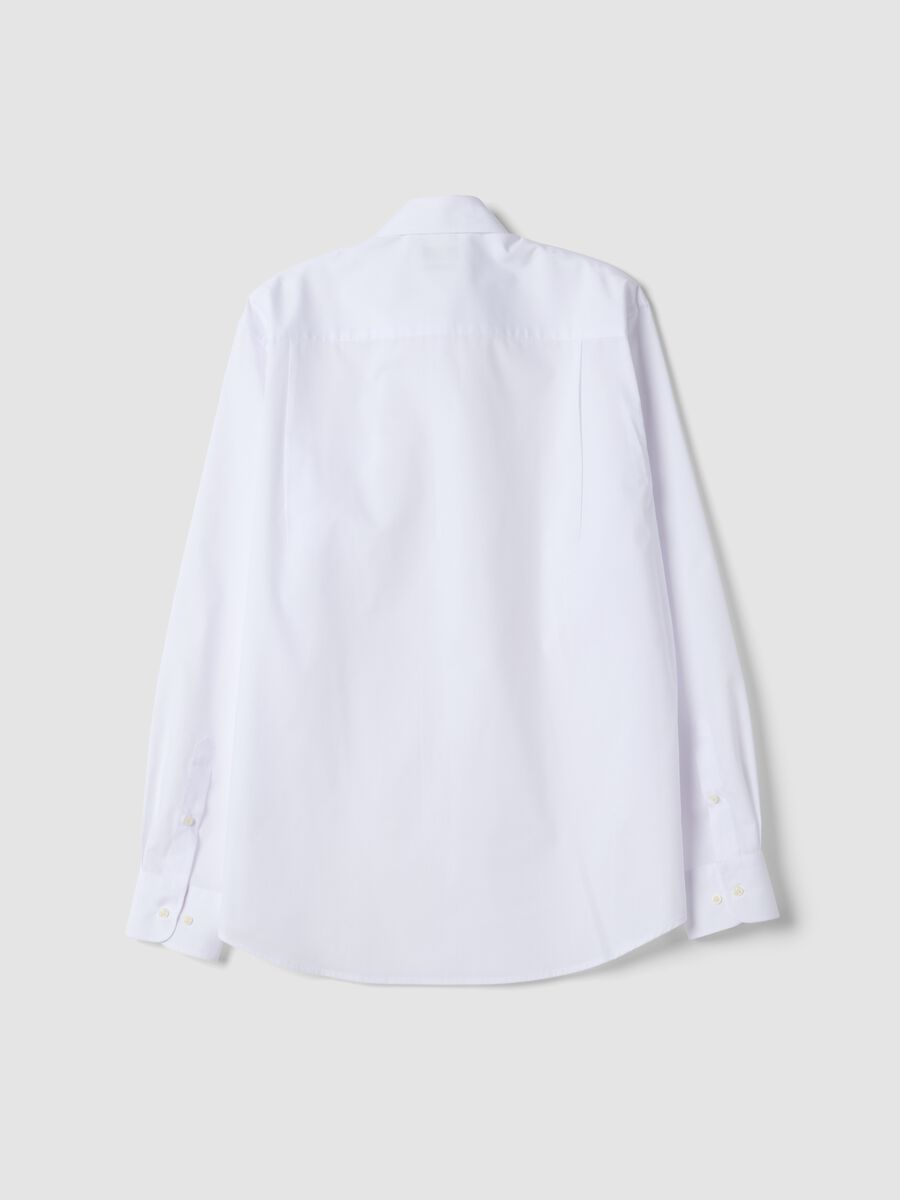 White regular-fit shirt with button-down collar, Easy Iron_2