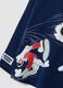 Blue long-sleeve pure cotton Looney Tunes print T-shirt for boys_3