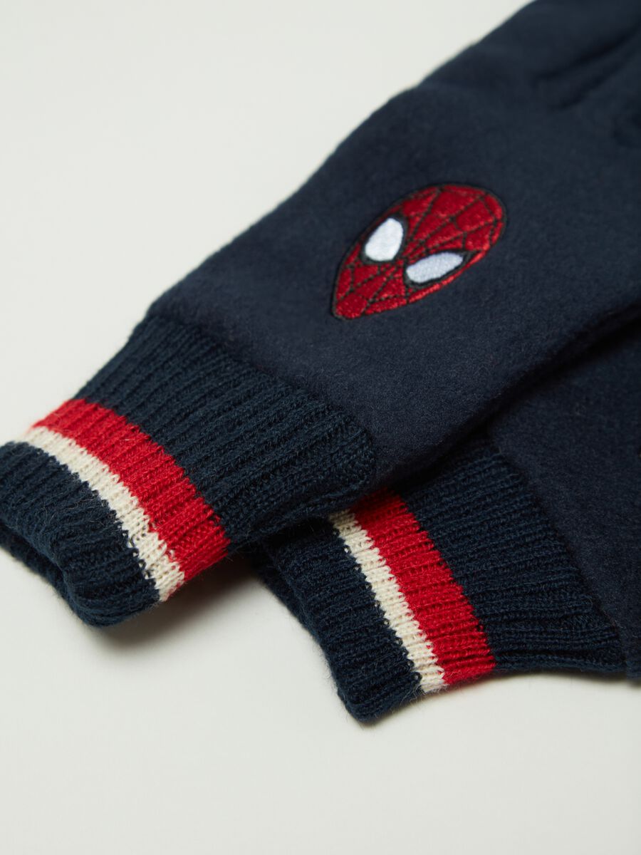 Fleece gloves with Spider-Man embroidery_2