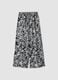 Multicoloured pure cotton long trousers with floral print_4