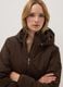 Brown stretch-fabric parka with hood, regular fit_2