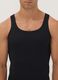 Black pure organic cotton ribbed vest_1