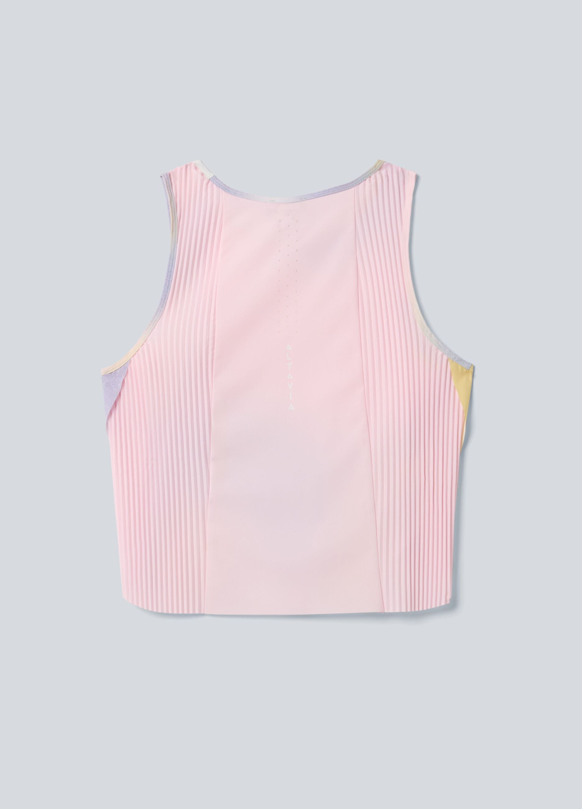 Plissiertes technisches Sporttop ALTAVIA COURT mit Tie-Dye-Effekt