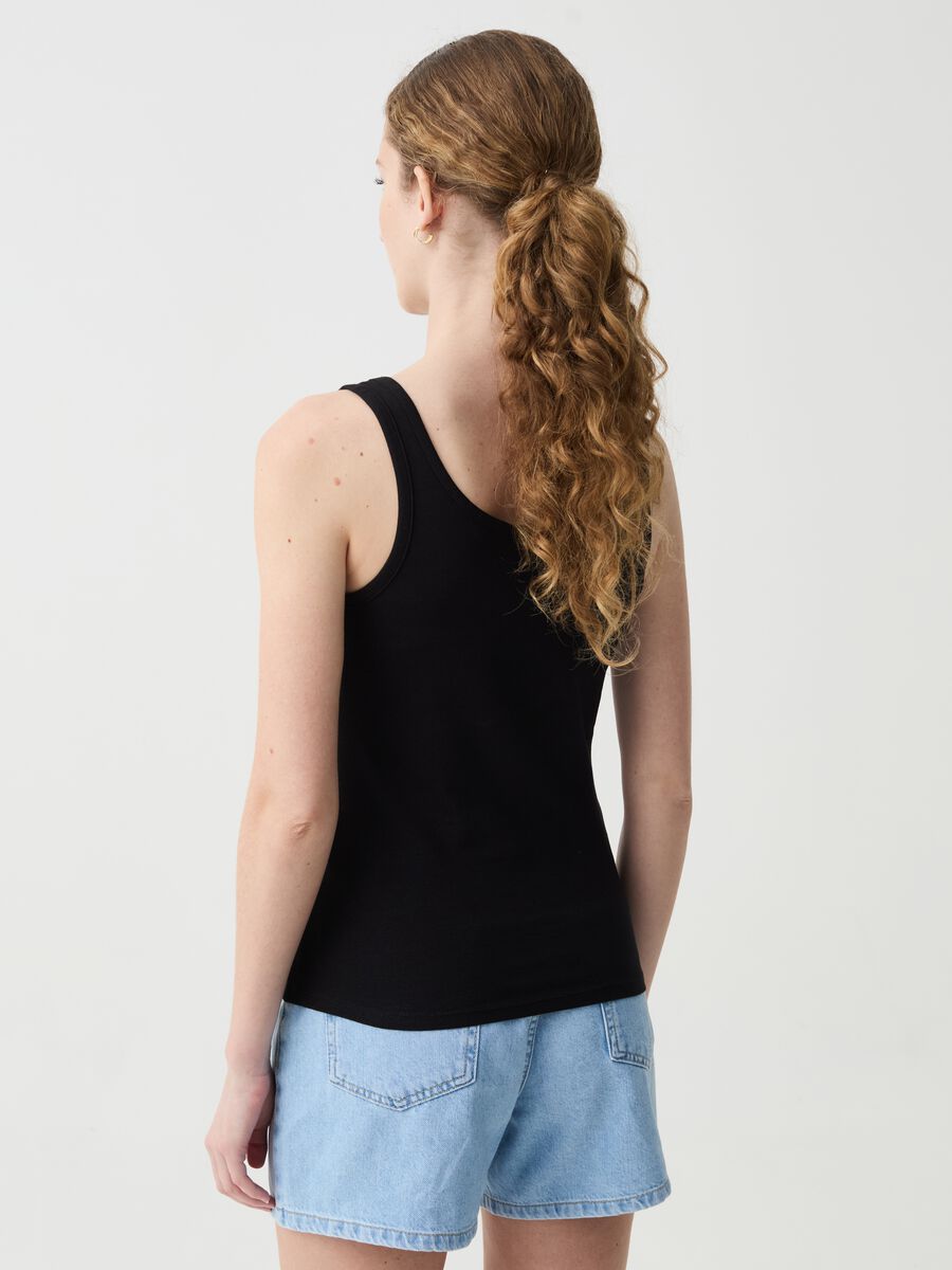 Tank top in stretch cotton_2