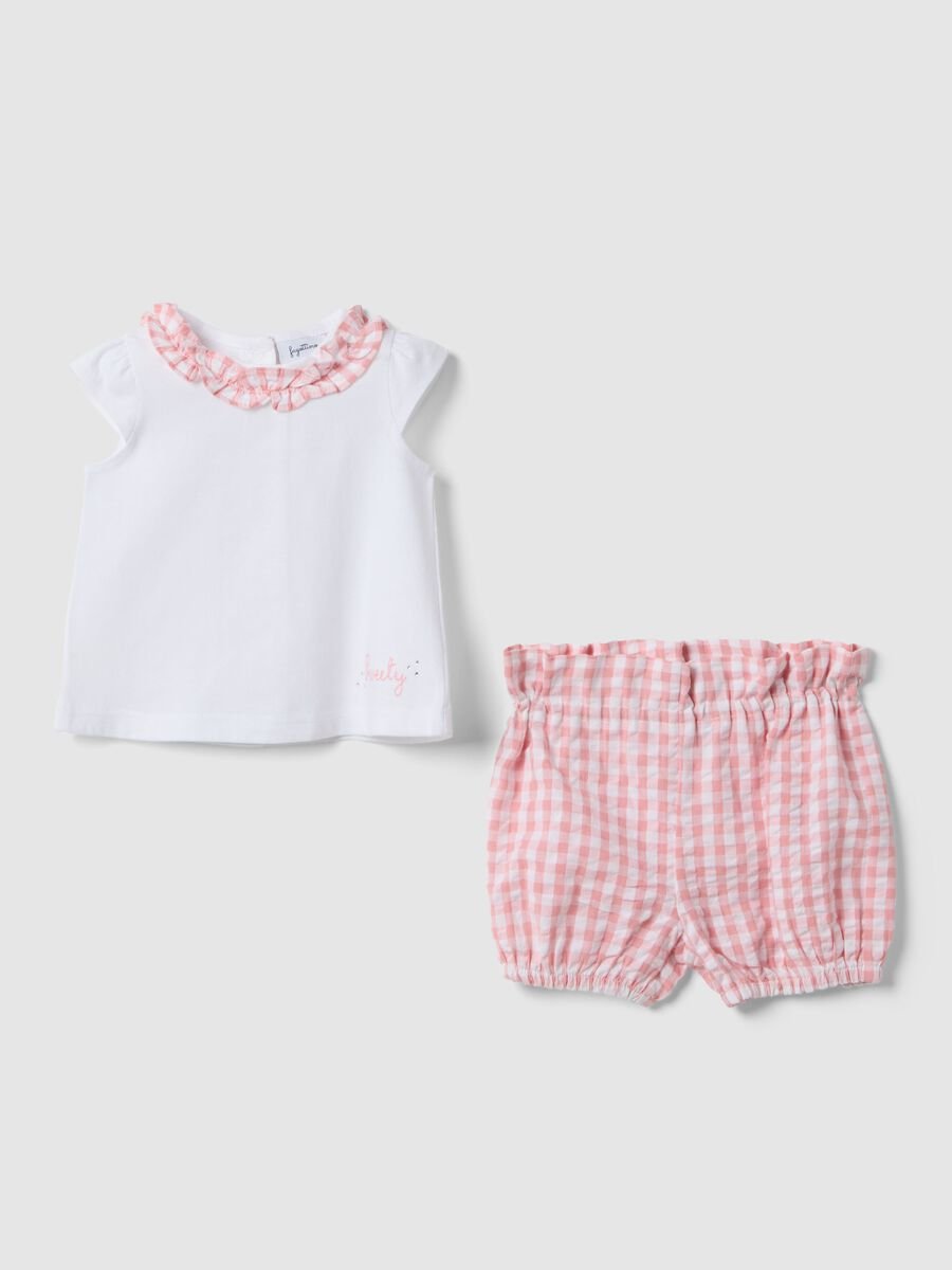 Multicolour pure cotton set for baby girls_0