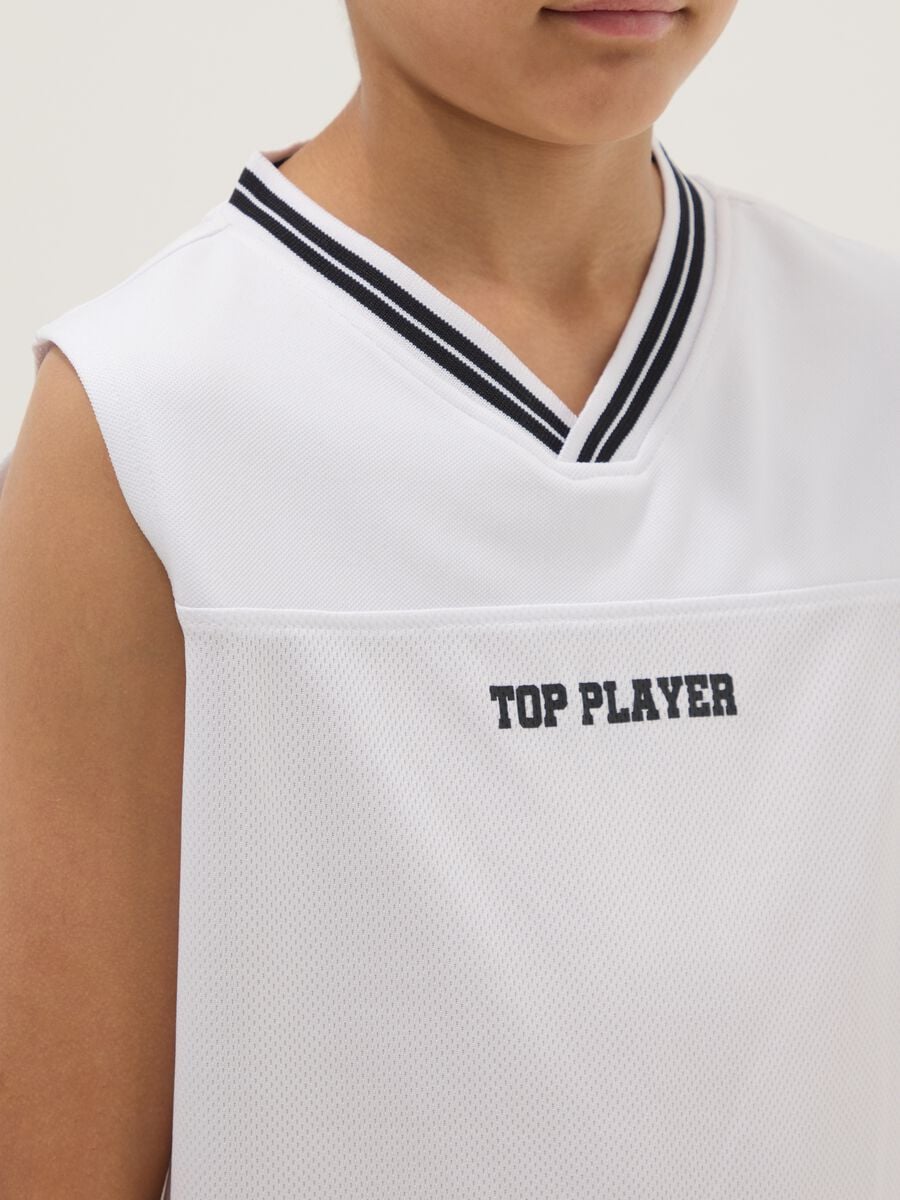 White sports vest with print_2