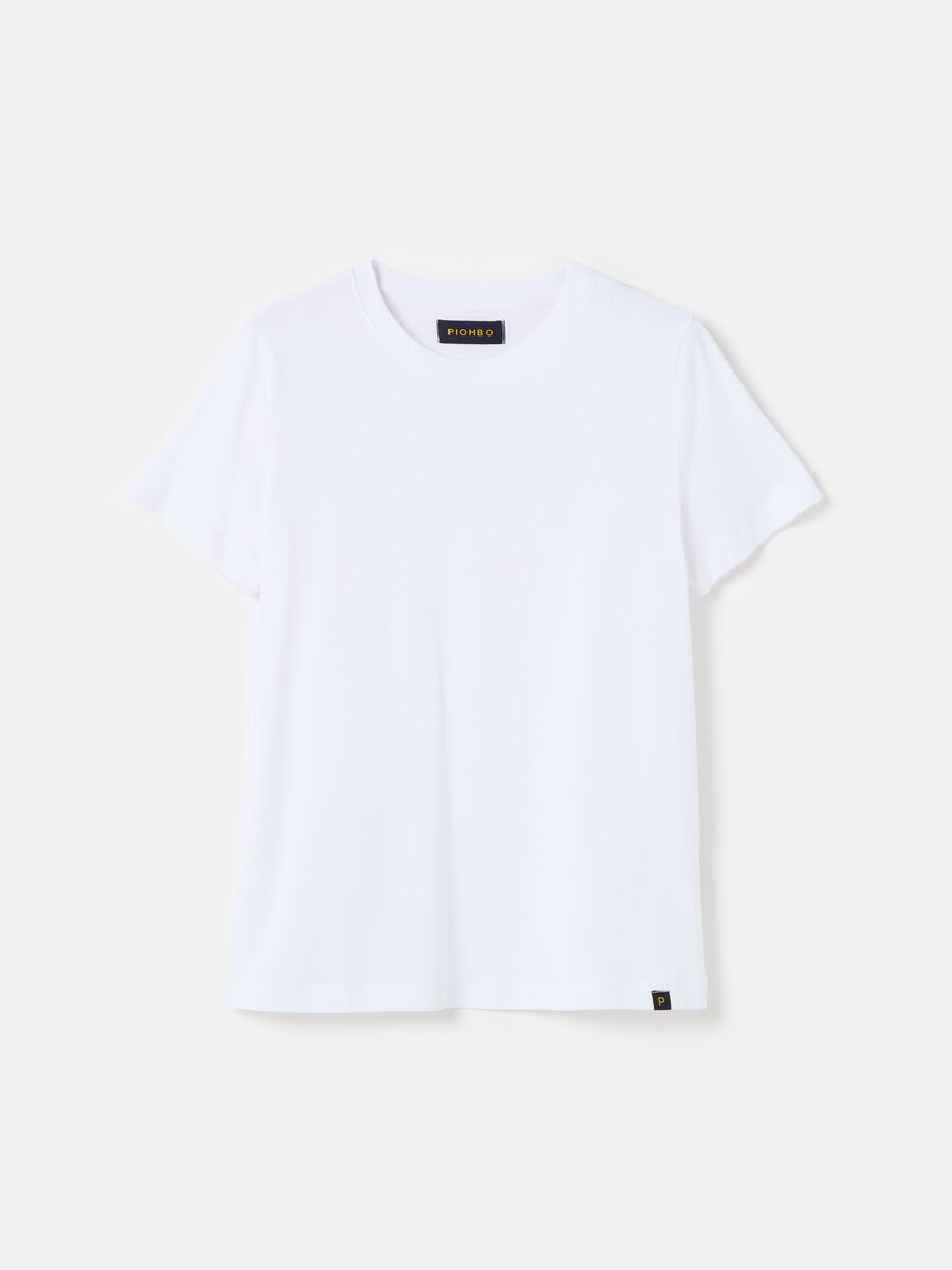 Supima cotton T-shirt with round neck_3