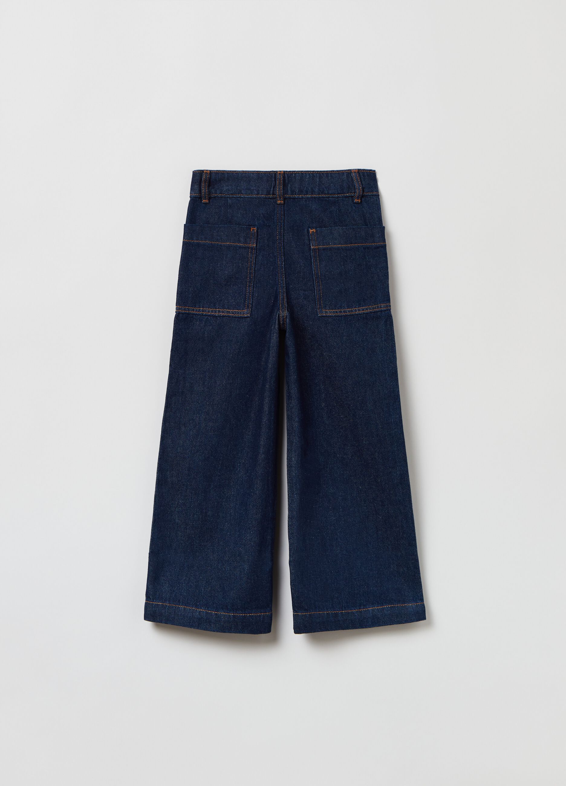 Wide-leg jeans in cotton_1