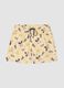 Orange swim trunks with Mickey Mouse prints_4