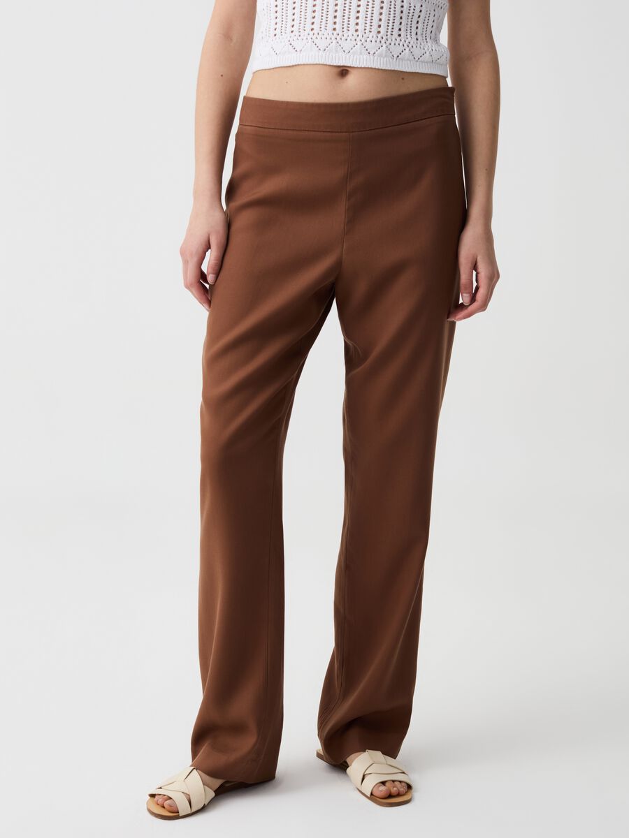 Straight-fit trousers in Lyocell_1