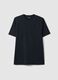 Black Cotton Crew Neck T-shirt, Regular Fit_4