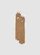 Beige stretch-fabric socks with teddy bear detail_0