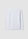 White regular-fit stretch organic cotton T-shirt for boys_5