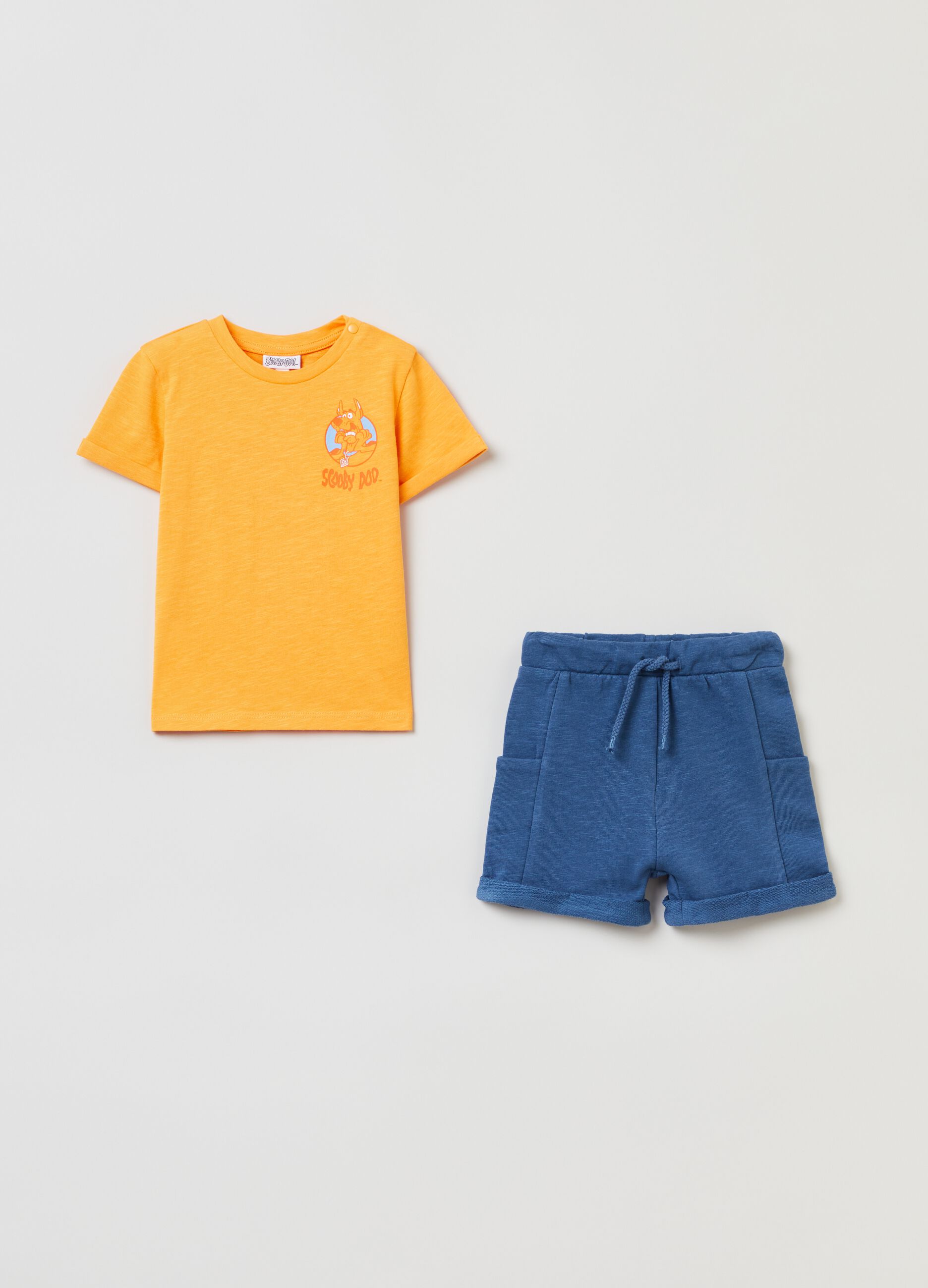 Cotton jogging set with Scooby-Doo print