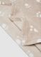 Copertina beige con stampa zampette per neonati_2