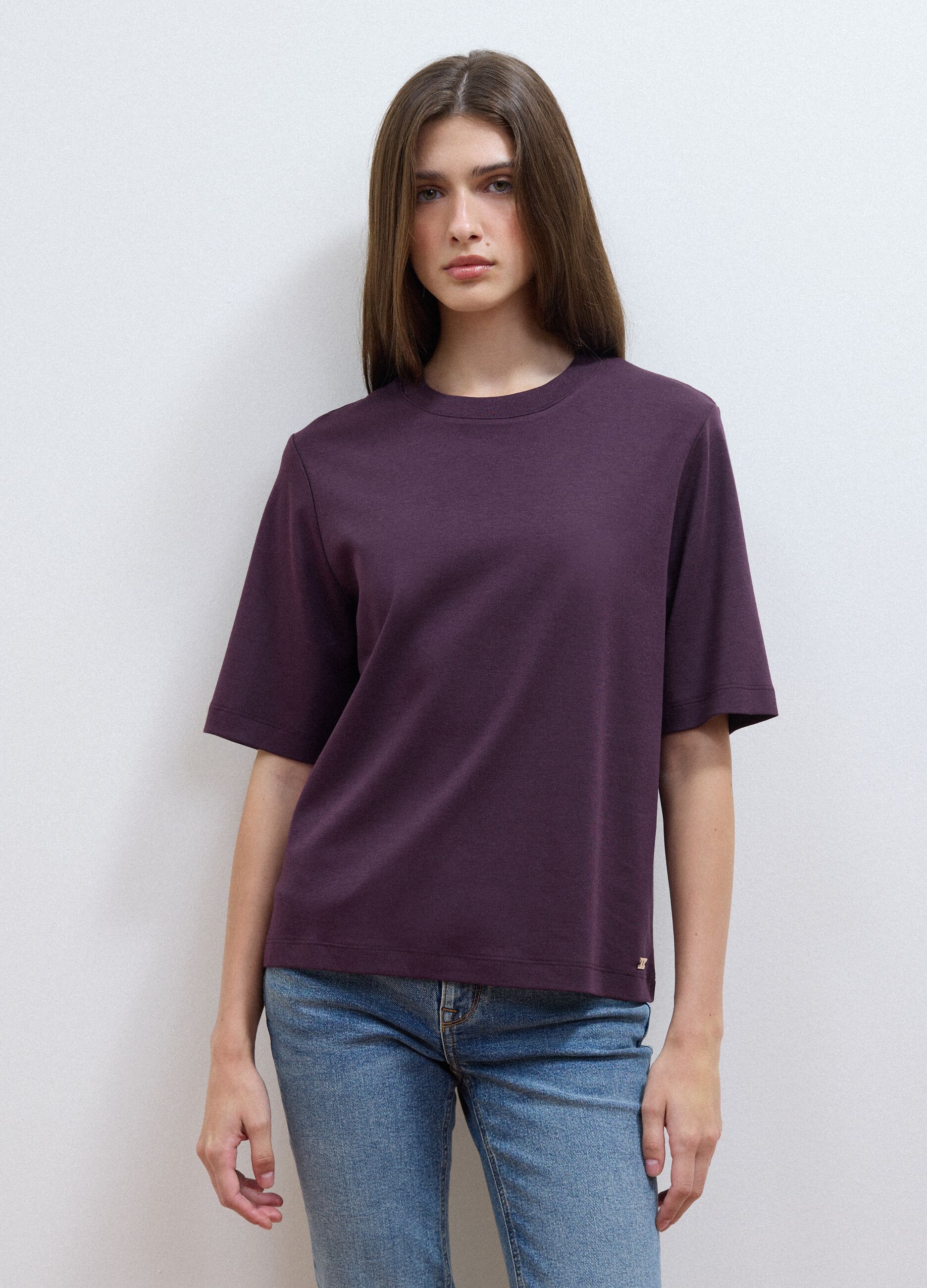 &Mu;&omega;&beta; T-shirt &sigma;&epsilon; boxy fit &alpha;&pi;ό &mu;&epsilon;ί&gamma;&mu;&alpha; &beta;&alpha;&mu;&beta;&alpha;&kappa;&iota;&omicron;ύ &kappa;&alpha;&iota; &beta;&iota;&sigma;&kappa;ό&zeta;&eta;&sigmaf;