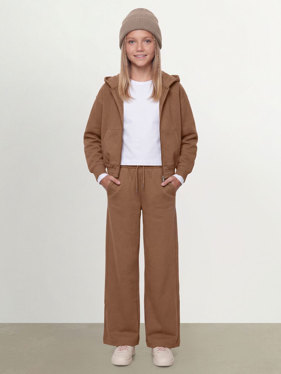 Brown organic cotton hoodie_1