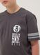 Boy's grey pure cotton t-shirt relaxed fit Brooklyn Nets_2