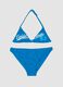 Blue triangle bikini in stretch fabric_0