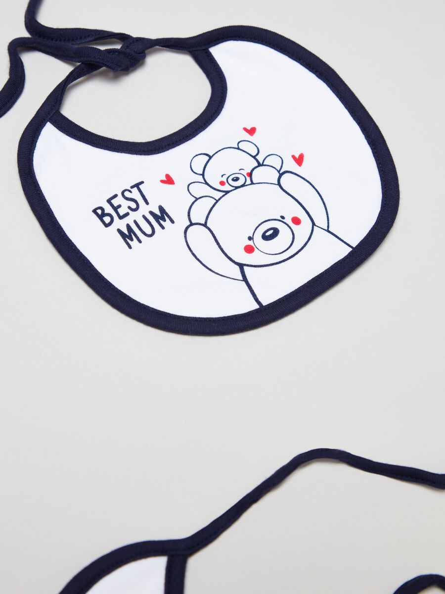 Pack of bibs with Mom & Dad print_2