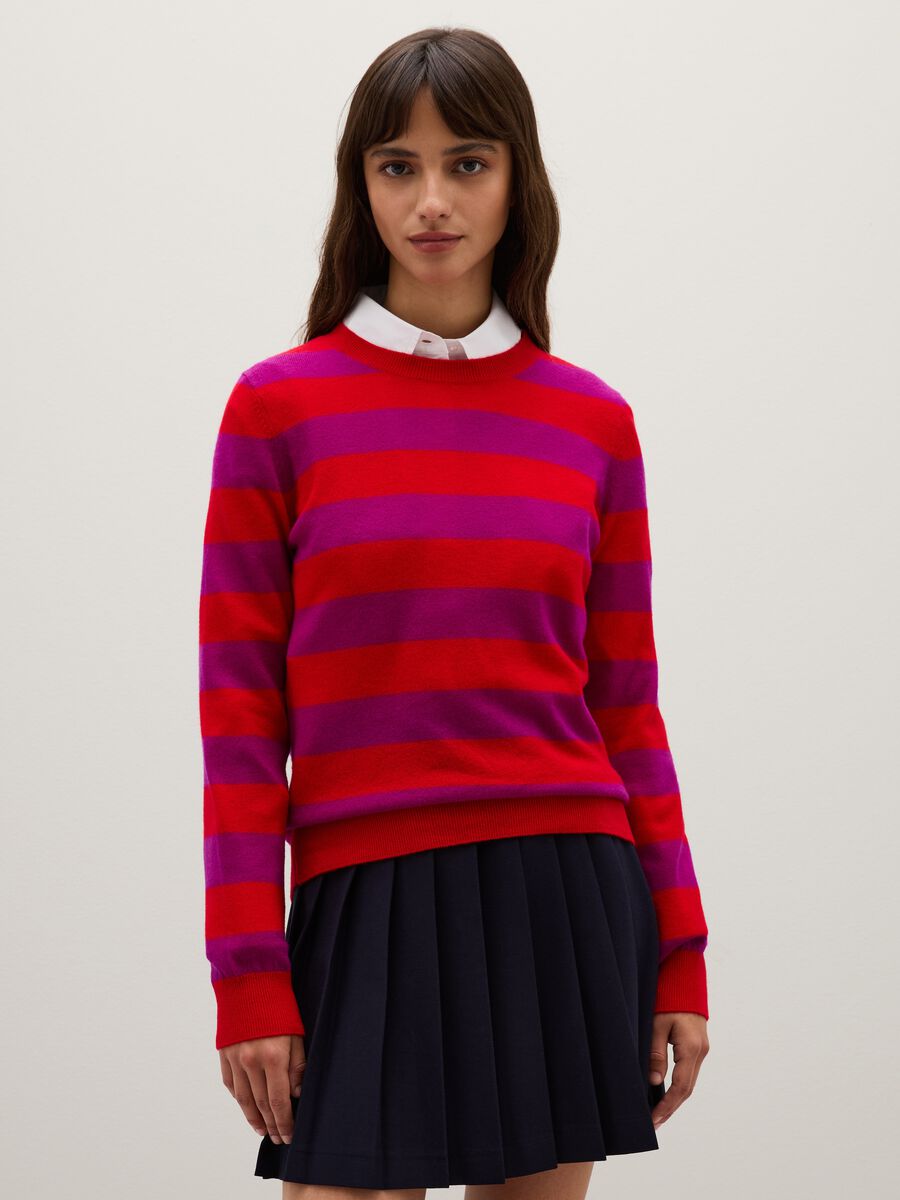Pure wool multicolour jumper regular fit_0