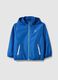 Blaue regul&auml;re Fit-Jacke aus Mischmaterial mit Kapuze f&uuml;r Kinder_3
