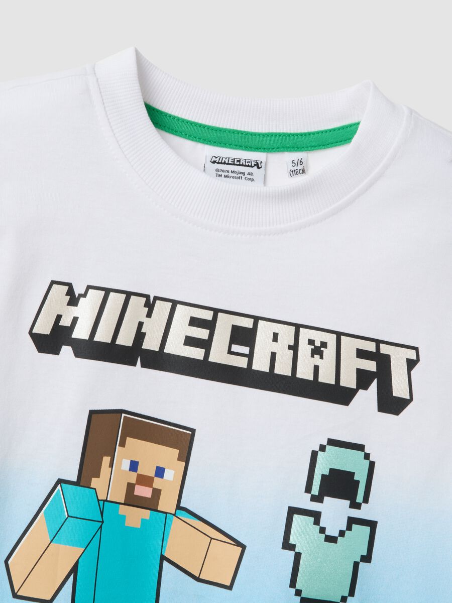 Kids&rsquo; multicolour pure cotton Minecraft oversized T-shirt_2