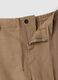 Brown pure linen trousers regular fit_5