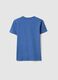 Boy's regular fit pure cotton blue T-shirt with print_1