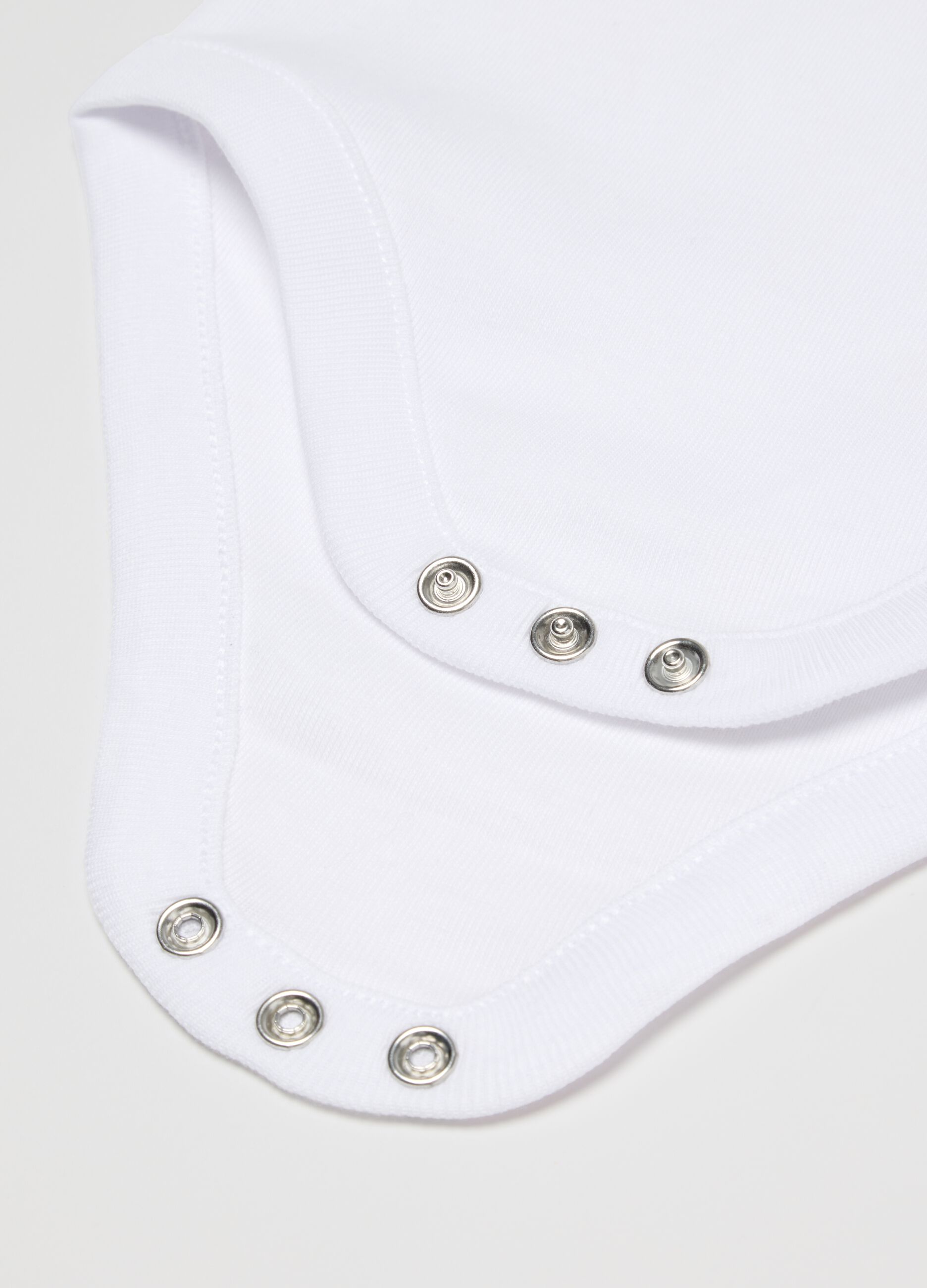 Tripack de Bodies Blancs pour B&eacute;b&eacute; en Pur Coton Bio